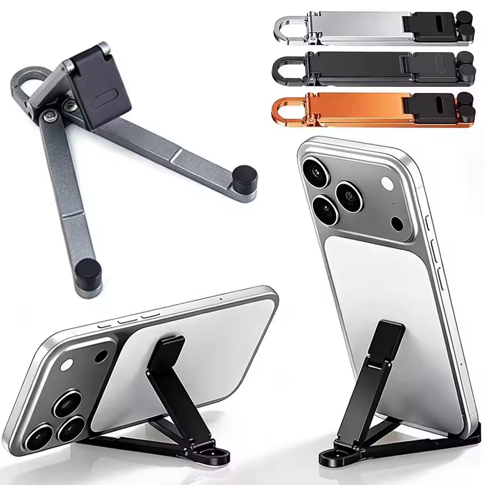 Standing Desk - Foldable Keychain Phone Stand Multi-Angle Adjustable
