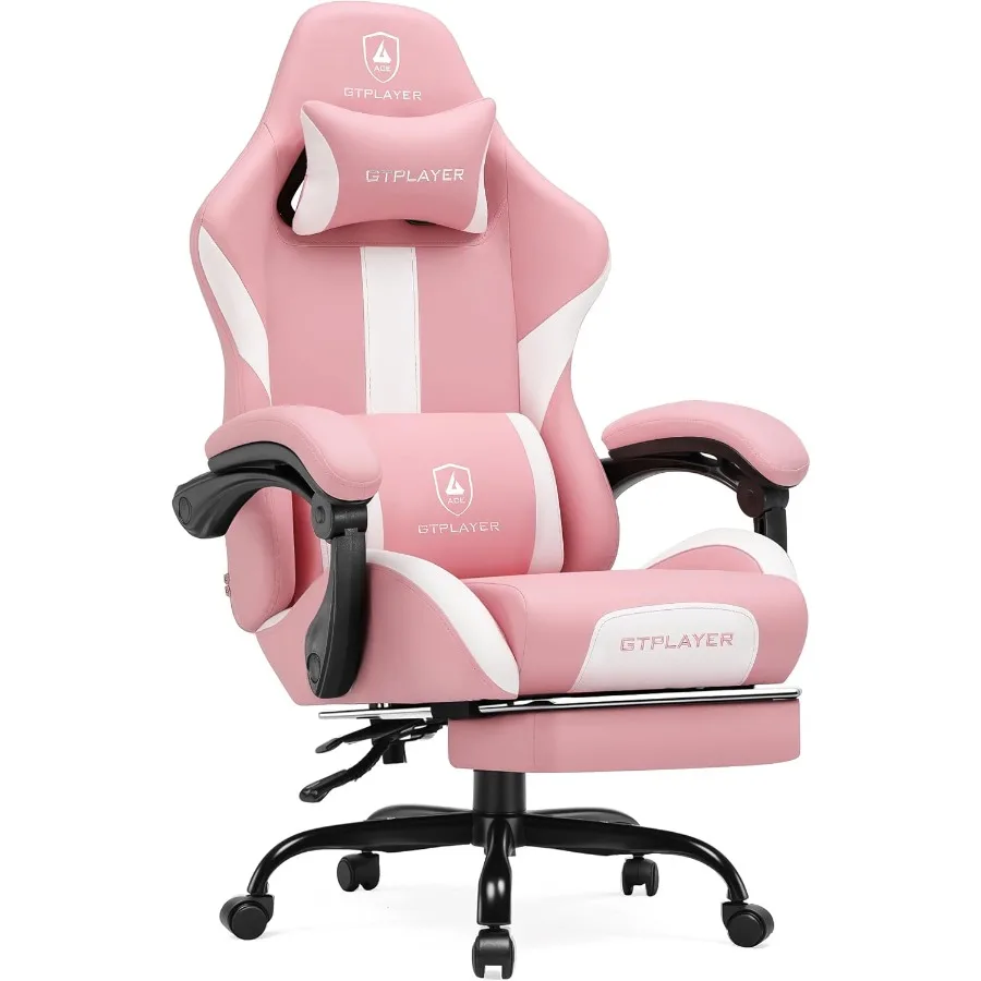 Office Chair Cushion - Gaming Chair with Foot Rest Pocket