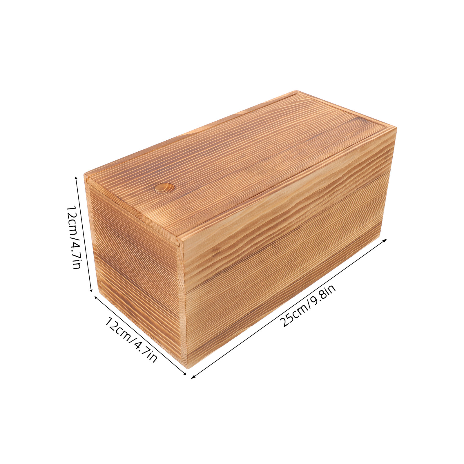 Rustic Wooden Storage Box with - Desk Organizer recension och pris