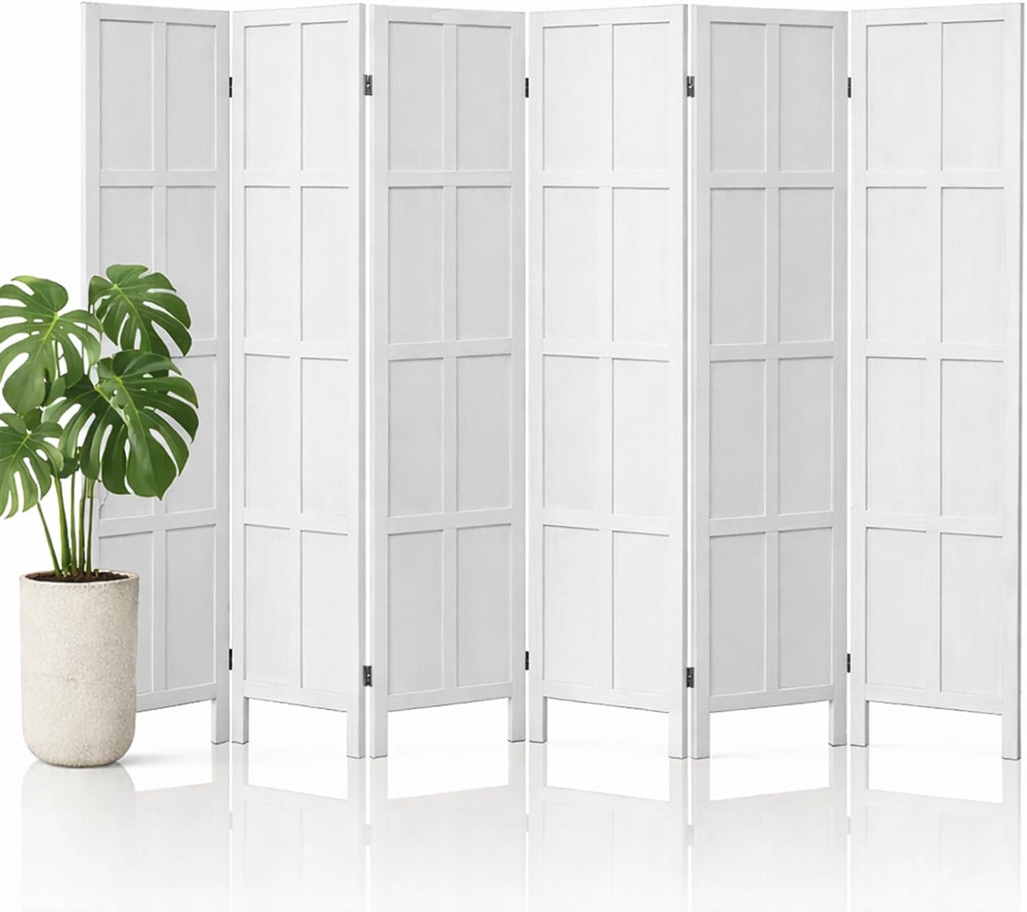 6 Panel Wood Room Divider and  - Partition Screen Divider recension och pris