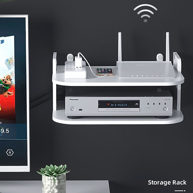 Wall-Mounted Router Cable Orga - Desk Organizer recension och pris