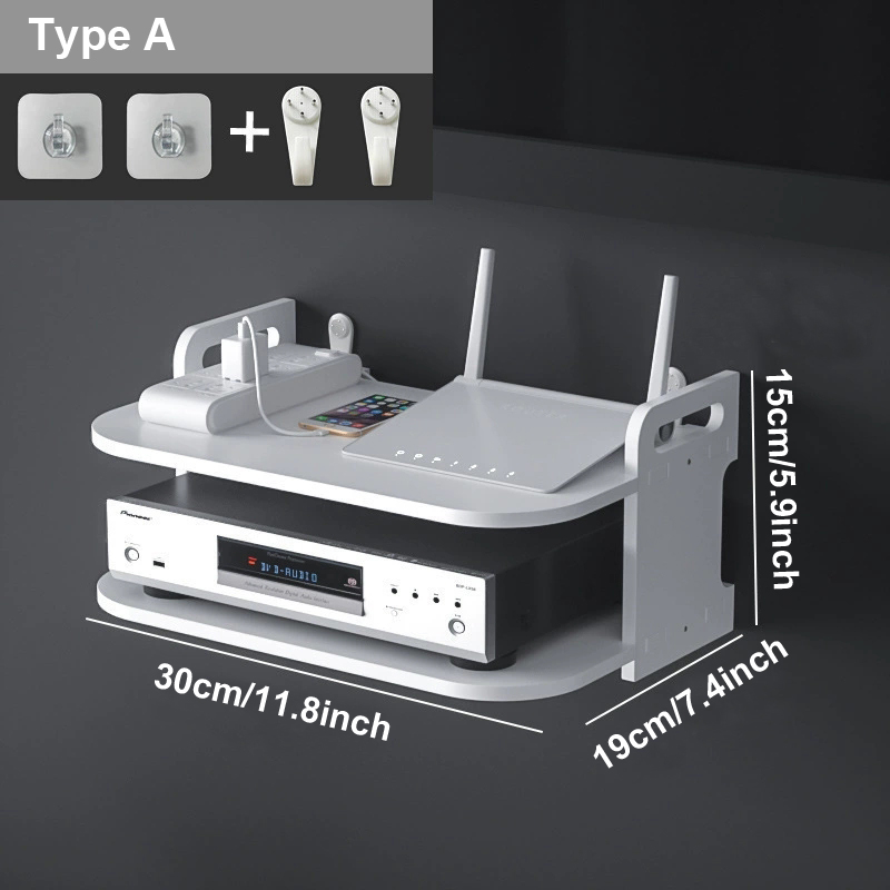 Wall-Mounted Router Cable Orga - Desk Organizer recension och pris