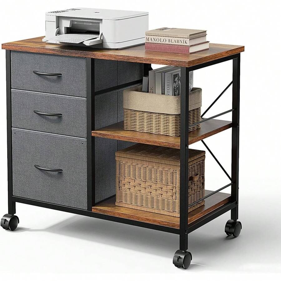 Sweetcrispy 3-Tier Mobile File - Printer Stand recension och pris