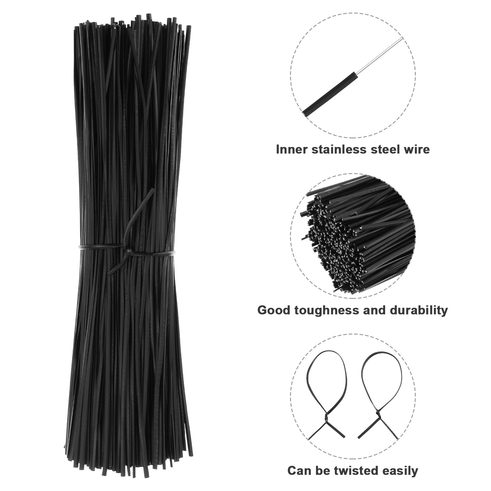 500pcs 15cm Data Cable Cable T - Desk Organizer recension och pris