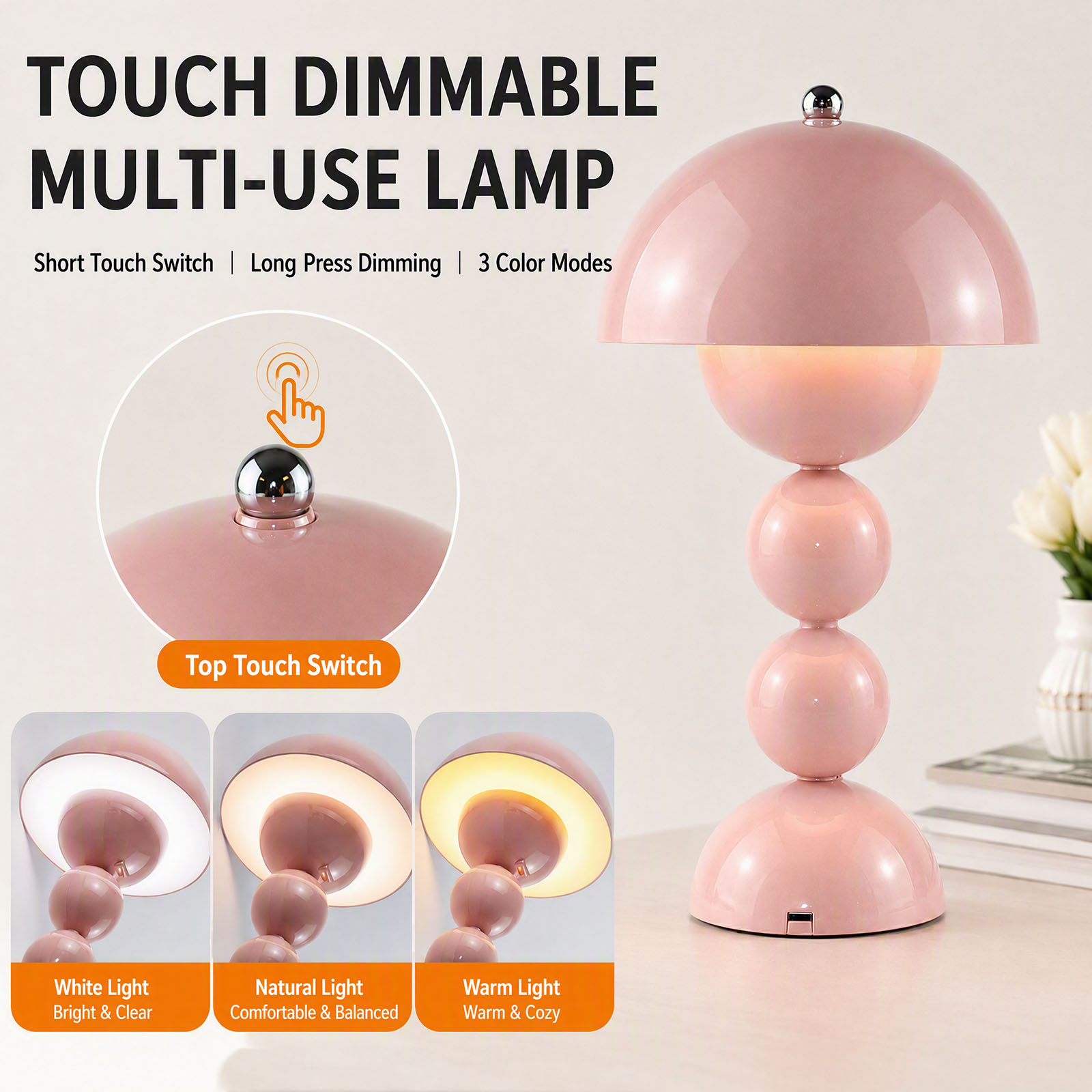 Vintage Mushroom Table Lamp US - Desk Lamp recension och pris