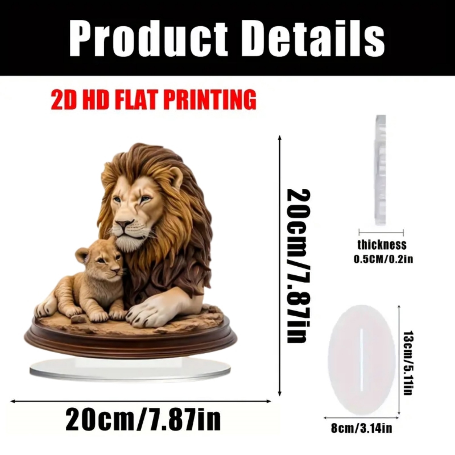 Male Lion Statue,2D Flat Anima - Office Furniture Brands recension och pris
