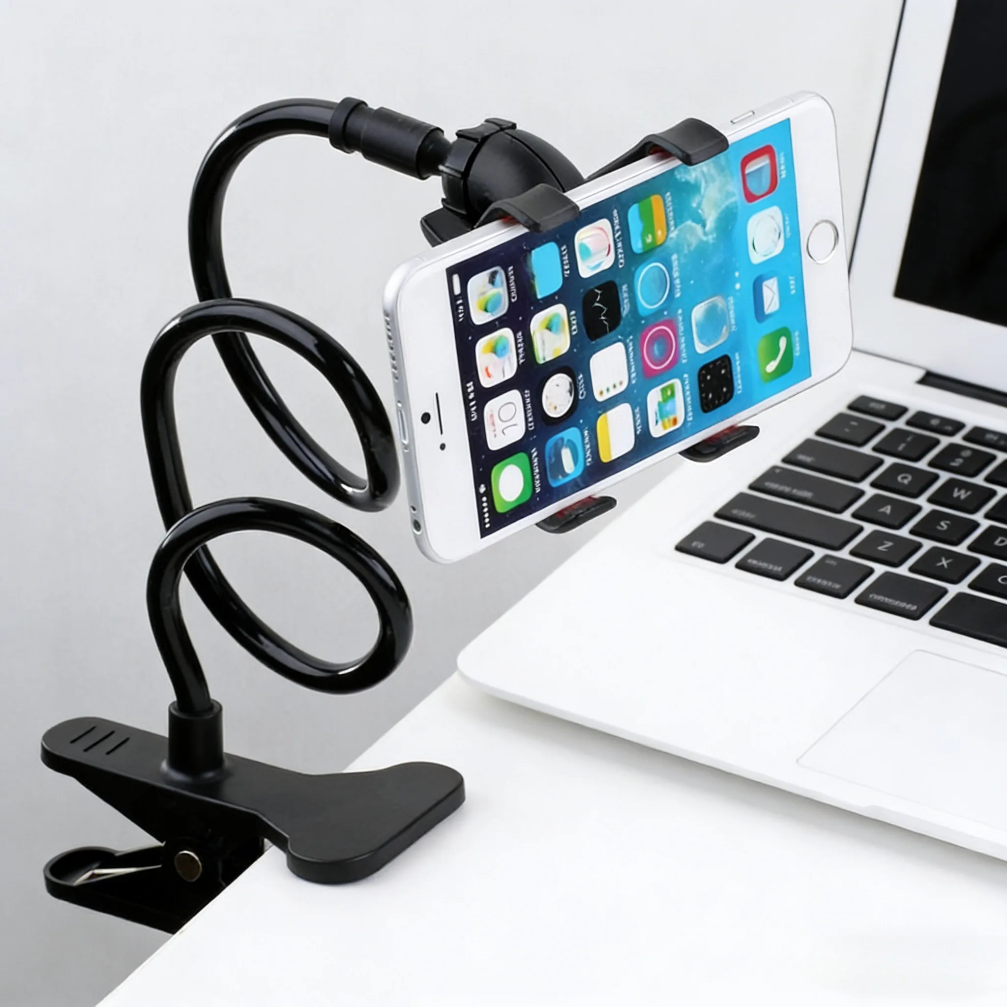 Adjustable Long Arm Phone Stan - Standing Desk recension och pris