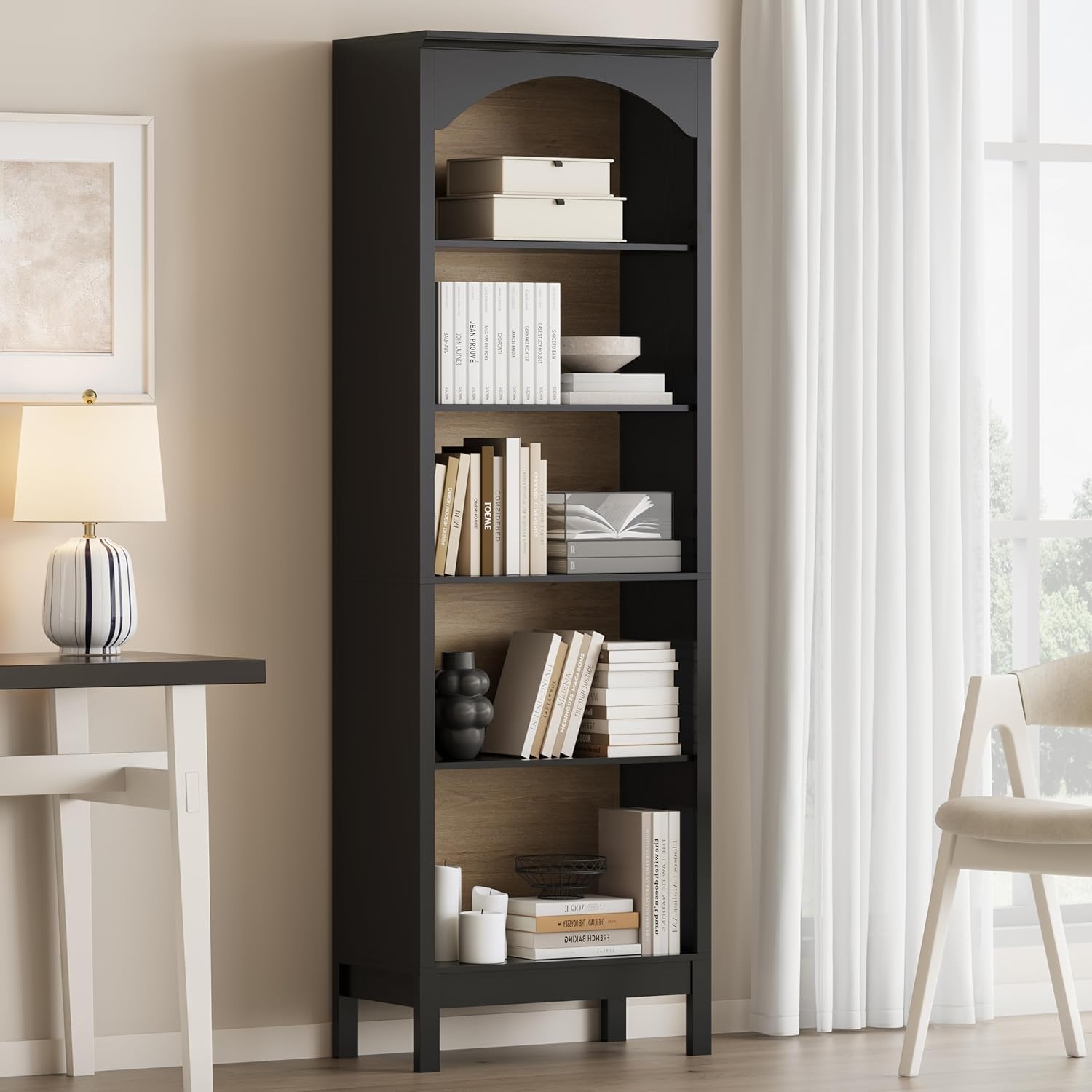 Arched Bookshelf with 5 Tier O - Bookshelf recension och pris