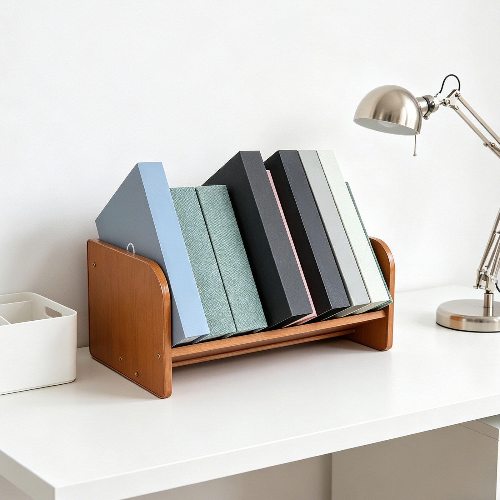 Bamboo Vinyl Record Holder Org - Desk Organizer recension och pris