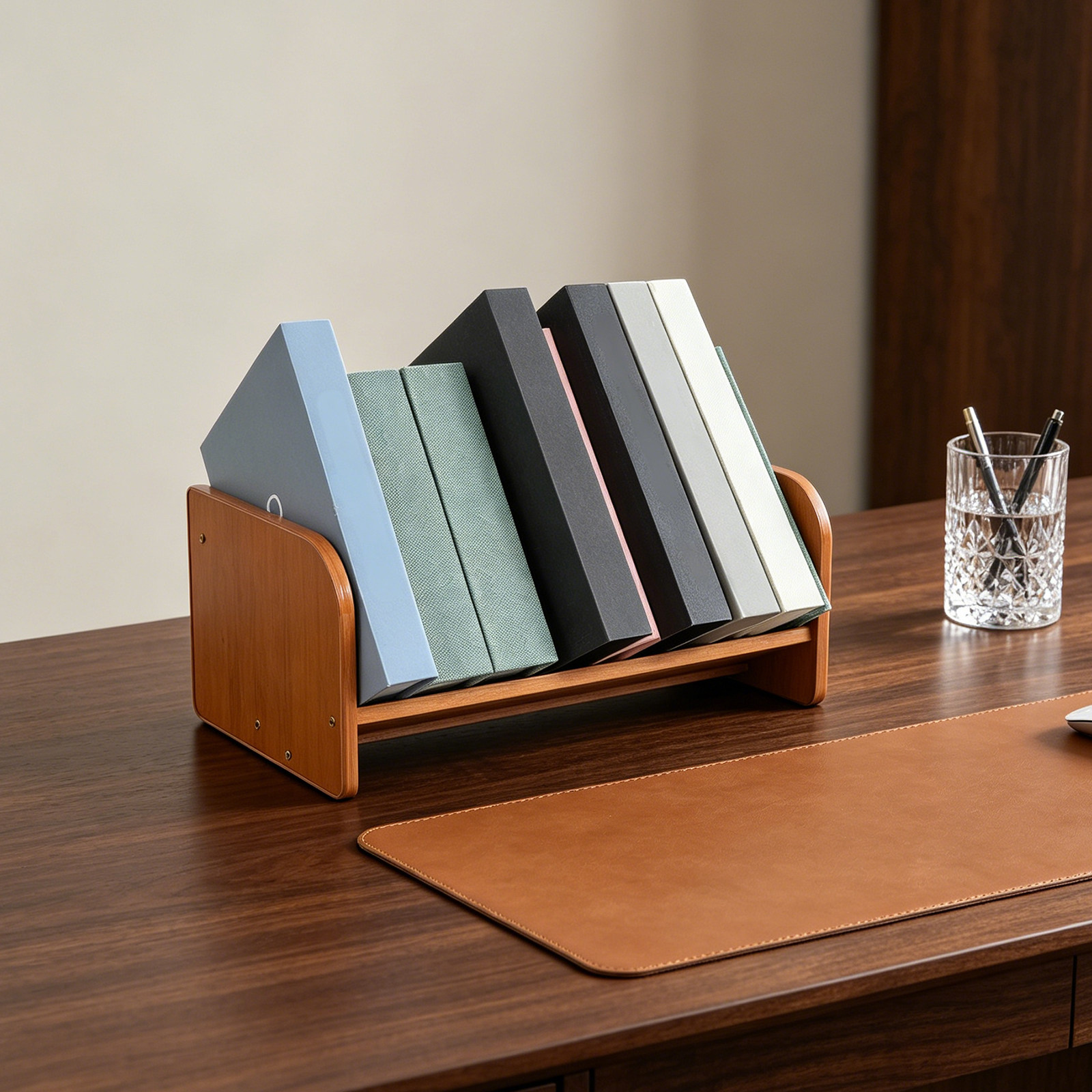 Bamboo Vinyl Record Holder Org - Desk Organizer recension och pris