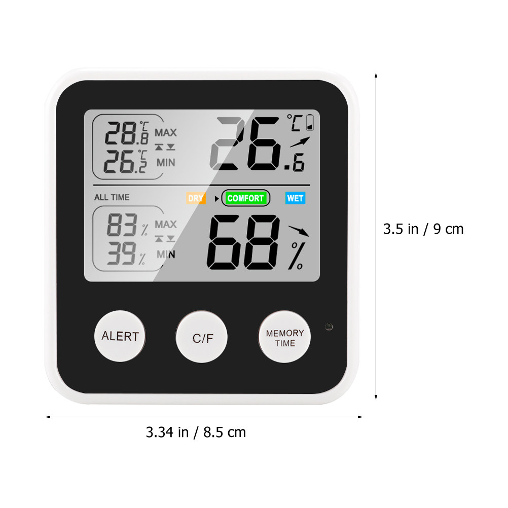 Digital Household Hygrometer T - Monitor Stand recension och pris