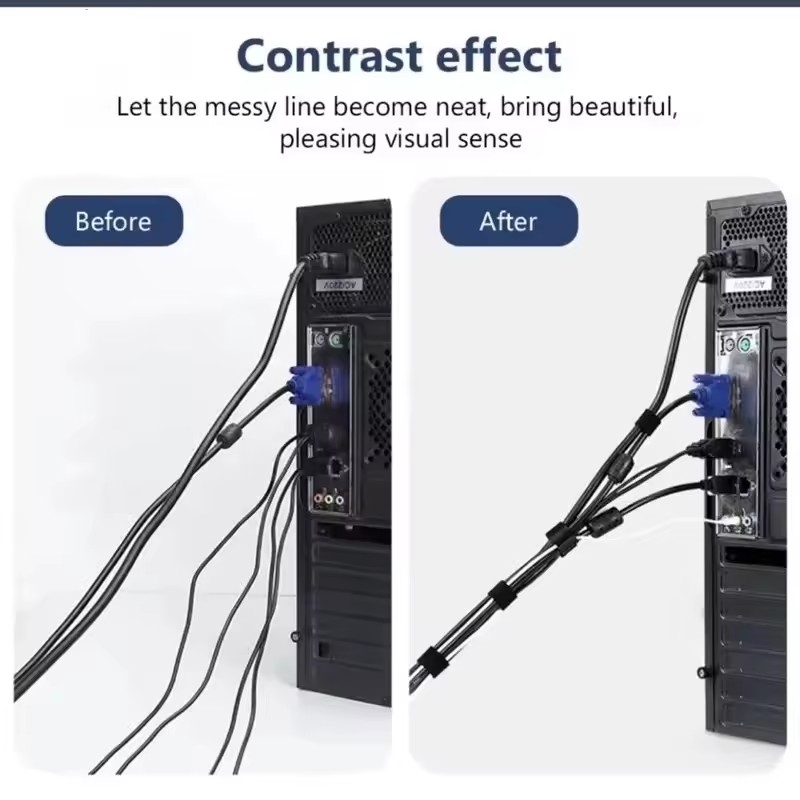 1/5M Cable Manager Data Cable  - Desk Organizer recension och pris