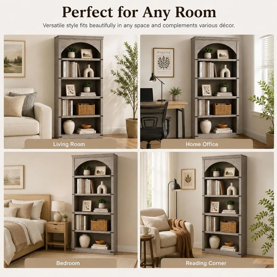 68.7 Tall Farmhouse Arched Boo - Bookshelf recension och pris