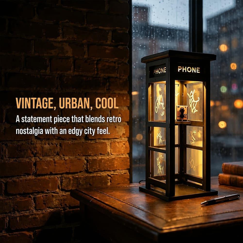 Retro Vintage Phone Booth Nigh - Office Furniture Brands recension och pris