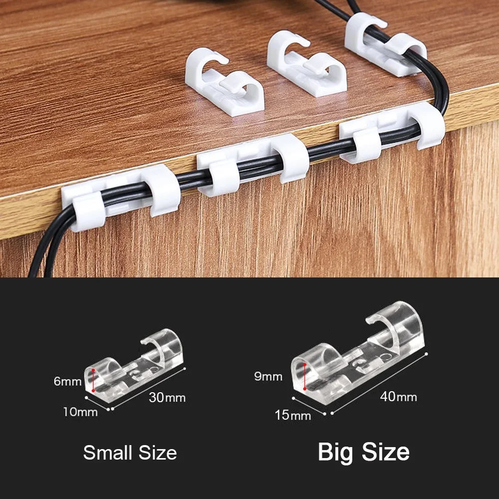 Cable Clips Organizer Drop Wir - Desk Organizer recension och pris